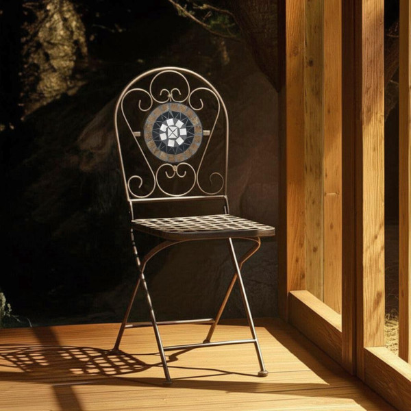 Стул Secret de Maison «Vicenza» (mod. PL08-7451RV) (черный /плитка "калейдоскоп") фото № 7