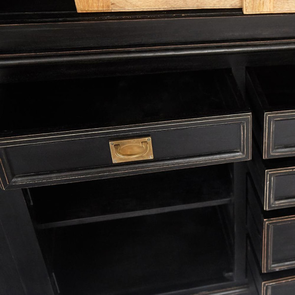 Буфет Secret de Maison «Black Label» (mod. WA-0021) (черный/натуральный) фото № 2