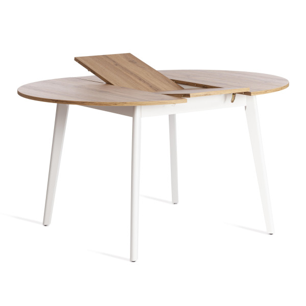 Стол обеденный SVELTO ДСП, 105 х 105 (140) х 74.5 см, Дуб Вотан/белый фото № 6