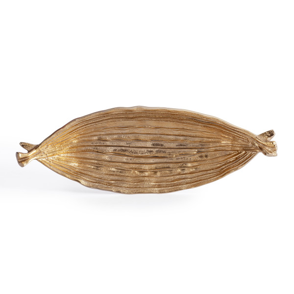 Блюдо Secret De Maison LEAF3 ( mod. 9733 ) алюминиевый сплав, 15,5x43x5 см, золото/gold фото № 2