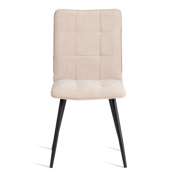 Стул обеденный Bari разборный, ткань велюр, 44х60х91, молочный/черный, (Porsche 2) фото № 5